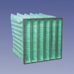 Extended surface multi pocket bag filter